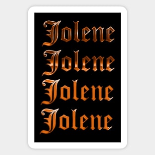 - Jolene - Retro Dolly Lyrics Design Magnet